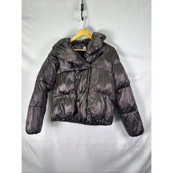 Save the Duck Brown Ishya Jacket Size M/L  Interior Coating Peeling on Lining - Picture 4 of 8